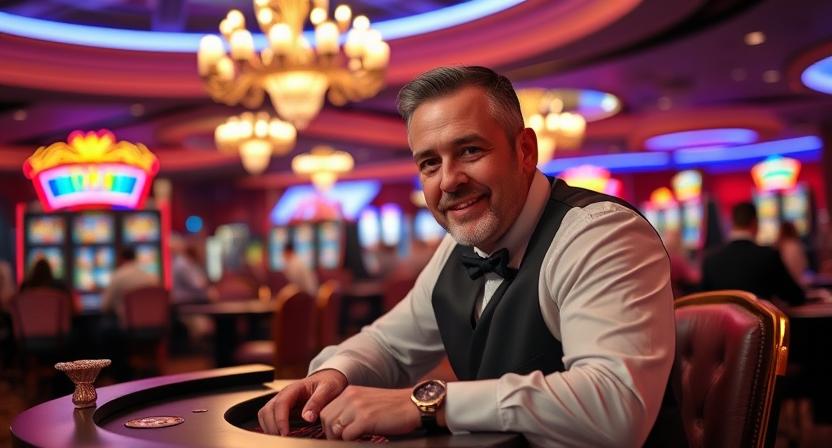 Live dealer and slots at DKWIN casino